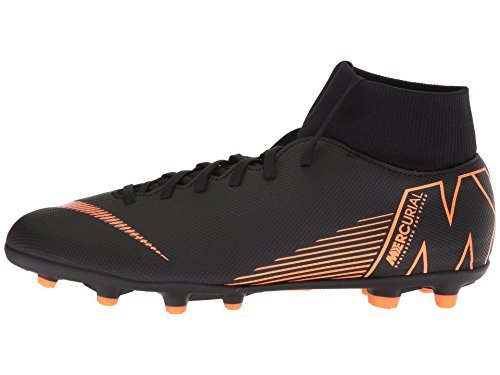 NIKE Mercurial Superfly 6 Club MG (Black/Total Orange) (Men s 7/Women s 8.5)