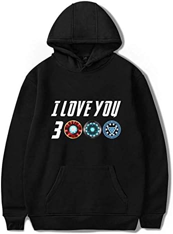 UTOVE Iron Man I Love You 3000 Marvel Comics Superheroes Fans Gift Kids & Adults Tee Hooded Sweater