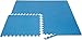 Amazon Basics Foam Interlocking Exercise Gym Floor Mat Tiles - Pack of 6, 24 x 24 x .5 Inches, Blue