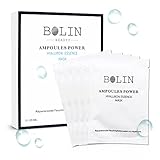 BOLIN Moisturizing Rich Collagen & Hyaluronic Acid Facial Mask 0.9FL.OZ.x 5 Pieces individually packaged bundle 100% cotton Cupra sheet, Anti Aging,Soothing, Deep Hydration,Made in Germany