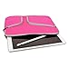 iPad Pro Sleeve, GMYLE(R) Sleeve Traveler for Apple iPad Pro 12.9 inch - Hot Pink Neoprene Soft Zipper Case Pouch Sleeve Bag Cover
