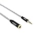 3.5mm Headphone Extension Cable, CableCreation 3.5mm Male to Female Stereo Audio Extension Cable Adapter with Gold Plated Connector, [2-Pack] 1.5 Feet