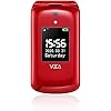 VOCA-Big-Button-Mobile-Phone-for-Elderly-V533-Unlocked-3G-Flip-Cell-Phone-Dual-Big-Screen-Predictive-Text-SOS-Button-Hearing-Aid-Compatible-Easy-to-Use-Senior-Citizen-Friendly-Red VOCA V533 Unlocked 3G Clamshell Big Button Mobile Phone for Seniors with HD Dual-Screen, SOS Button, Talking Keys and…