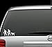 Hiker Couple Guy Girl with Dog Hiking Camper Camping Decal Sticker
