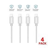 4 Long USB lPhone Cables(3.9ft/1.2m) COSOOS Nylon Braided Fast Charge&Sync Cable,Power Cord Compatible for iPhone Xs,XR,X,8 Plus,7,6,SE,5S,iPad Air/Pro/Mini,iPod Touch,Airpods,iPencil,Charger Station