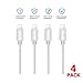 4 Long USB lPhone Cables(3.9ft/1.2m) COSOOS Nylon Braided Fast Charge&Sync Cable,Power Cord Compatible for iPhone Xs,XR,X,8 Plus,7,6,SE,5S,iPad Air/Pro/Mini,iPod Touch,Airpods,iPencil,Charger Station