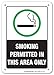 Smoking Permitted In This Area Only Sign, 7