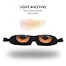 HYCLES Sleep Mask with 3D Angel Eye Labeling & Ear Plugs Ultra lightweight Eye Mask Polyster Eyeshade Adjustable Strap Blindfold for Men Women and Kids