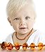 Baltic Amber Teething Necklace for Baby - Hazelaid Natural Baltic Necklace for Boys & Girls - Amber Teething Bracelet & Anklet with Beads - Anti Inflammatory - Pain Reduce Properties - Not Varnished
