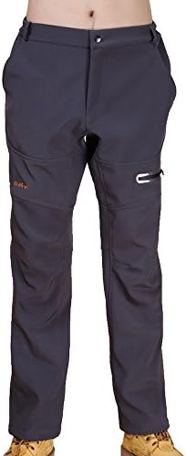 Men's Outdoor Sports Waterproof Fleece Thermal Mountain Pants SM-028 Dark Gray XL