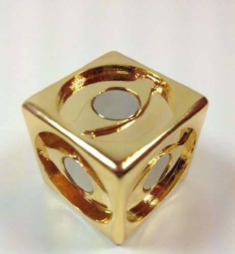 Magnetic Golf Ball Marker Cube Display (Gold)