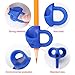 JARLINK Pencil Grips for Kids Handwriting, Aid Grip Trainer Posture Correction Finger Grip for Kids, Adults, Arthritis Designed for Righties or Lefties (6PCS)