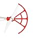 SKYREAT Snap On/off Prop Guards Guard-Quick Release Propeller Protector for DJI Phantom 4 /4 Pro Quadcopter White & Red