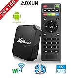 Android 9.0 TV Box - Smart TV Box with Quad Core X96 Mini Android Amlogic S905W 3D/4K/HD Media Player 2GB 16GB/WiFi 2.4G X96 Mini TV Box
