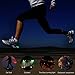 SLDHR LED Shoes Clip Lights USB charging for Night Running Gear, Color Changing RGB Strobe and Steady Color Flash Mode, Safety Clip Lights for Running, Jogging, Walking, Biking(One Pair)