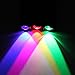 Ultrafire® 7w 300lm Cree Q5 LED 3-mode Mini Black Shell Portable Flashlight Torch Adjustable Focus Zoom Lamp (Red/Green/Uv Light)