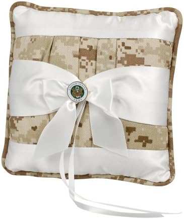 Jamie Lynn Digital Military Collection, Ring Pillow, Tan, Army
