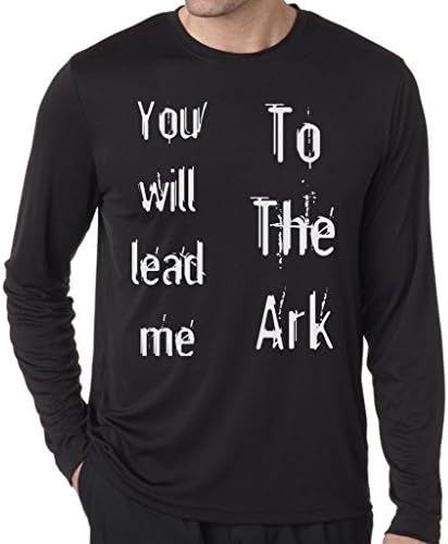 Mascow Men's Totheark Long Sleeved White Shirt Slender Long Sleeve Cotton Tee Black