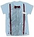 Doctor Who 11th Doctor Braces and Name Tag Costume Shirt (Medium) Sky Blue
