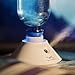 Portable Cool Mist Personal Humidifiers USB Powered Whisper Quiet Ultrasonic Water Bottle Humidifier Travel Air Humidifier Mini Vaporizer for Sinus Allergy Relief in your Office Home Hotel Car (White)