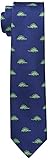 Wembley Big Boys Dinosaur Novelty Tie, Navy/Green, One Size