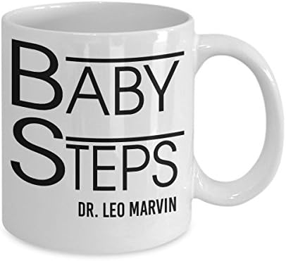 Amazon Com What About Bob Baby Steps Coffee Mug Funny Cup Tea Gift For Christmas Father S Day Mother S Day Grandpa Papa Dad Grandfather Xmas Kitchen Dining