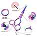 HAVARGO Dog Grooming Scissors, Heavy Duty Stainless Steel, Round Top Pet Grooming Trimmer Kit - Thinning, Straight, Curved Shears - Comb, Dog Cat Shears for Full Body