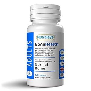 OsteoHealth for Bone Health with Herbal Complex Plus Calcium, VIT D3, K2 (MK7), Magnesium Formula (60) Capsules Buy 1 Get One Free Offer!