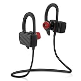Wireless Earbuds UPPEL Wireless Earphones Bluetooth Sports Running Headphones 8 Hours Play Time Sweatproof Headsets Secure Ear Hooks Design With Noise Cancellation