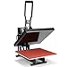 Mophorn Heat Press Heat Press Machine Heat Press Machine for T Shirts 15x15 Inch Semiauto Open Digital LCD Timer Rigid Steel Frame High Level(15x15 Inch Semiauto Open)