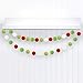 Partyprops Christmas Felt Ball Garland | 100% Wool Felt Ball Garland | Christmas Pom Pom Garland | Christmas Decoration | Holiday Decor | 25mm, 30 Balls, NO DIY Required
