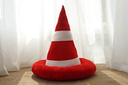 YuanShiming Traffic Cone Plush Pillow Cushion Doll Toy Gift Home Bed Room Interior Decoration Girl Child Gift Cute Traffic Cone Plush Pillow (Red)