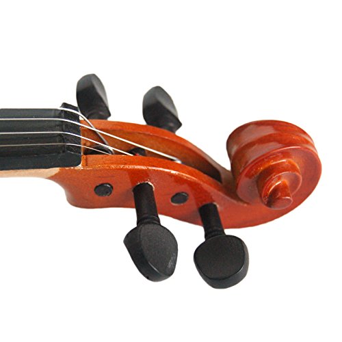 Kinglos 3/4 Dragon Carved Solid Wood Violin Kit Student Fiddle for Beginners Children Kids with Case, Shoulder Rest, Bow, Rosin, Bridge and Strings - Thumbnail 6