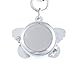 YouYouPifa Children's Alloy Quartz Round Keychain Watches (White Dial)