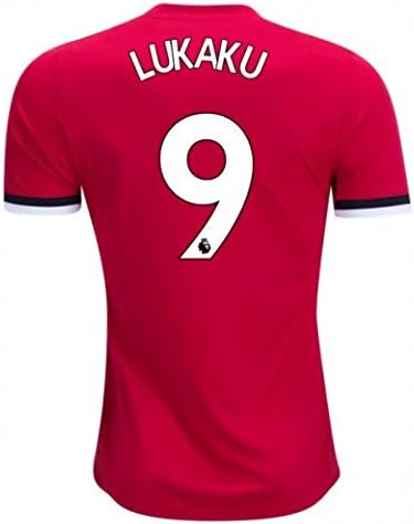 KiUong 17-18 Season Men's Home Lukaku 9 Manchester United Jersey Red Size M