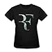 New Lifestyle Women's Roger Federer Logo Short Sleeve T-shirt