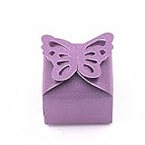 Fvstar 50pcs Baby Shower Butterfly Favour Gift Candy Boxes Wedding Favors and Gifts for Wedding