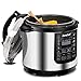 Zenchef 14-in-1 NEWEST 6 Qt Multifunctional Stainless Steel Electric Pressure Cooker 1000W w/LED Display Screen, Slow Cooker, Rice Cooker, Sauté, Steamer, Yogurt Maker & Food Warmer