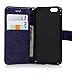 MOLLYCOOCLE iPhone 6 Case, iPhone 6s Wallet Case (Not Plus), Purple Stand Credit Card ID Holders Magnetic Flip Folio TPU Soft Bumper PU Leather Ultra Slim Fit Cover Case for iPhone 6/6s 4.7 Inch
