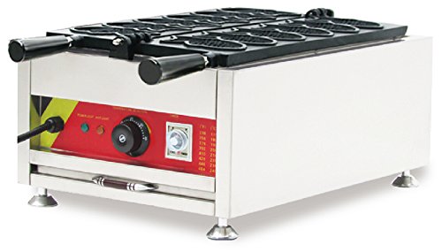 Click Here to See More Images Generic Commercial Use Nonstick 110v 220v Electric 6-cavity Fish Waffle Taiyaki Maker Iron Baker Machine