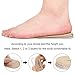 SQHT Adjustable Orthopedic Heel Lift - Height Increase Insoles for Leg Length Discrepancies and Achilles Tendonitis, Heel Cushion for Heel Pain, Heel Spurs (Beige: Small-Women's 4.5-9.5|Men's 6-8.5)
