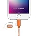 Lightning Cable, 10Ft Long iPhone 6S Charger, F-color Apple Certified Nylon Braided 8 Pin Lightning to USB Cable for iPhone 6S 6 Plus 5S 5C 5, iPhone SE, iPad 4 Air 2 Mini 4 3 2, iPad Pro, Orange