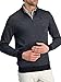 Dry Fit Pullover Sweaters for Men - Quarter Zip Fleece Golf Jacket - Tailored Fit