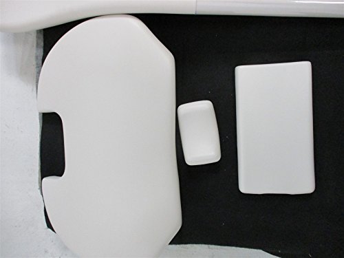 Upholstery Set Plus for Sirona C5 Dental Examination Chair in White Vinyl