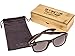 GOWOOD Wood Sunglasses Mens & Women | Premium Polarized Ebony Wood Temples & Black Acetate Frame | Sunglasses UV400 Lenses | Women & Mens Sunglasses UV Protection | CE Marked (black)