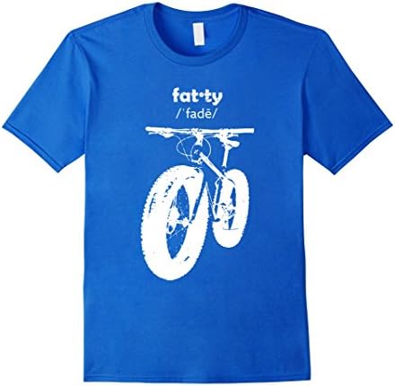 Mens Fatty Mountain Fat Bike T-Shirt XL Royal Blue