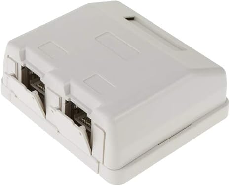 BeMatik - Caja de superficie de 2 RJ45 Cat.6 FTP: Amazon.es: Informática