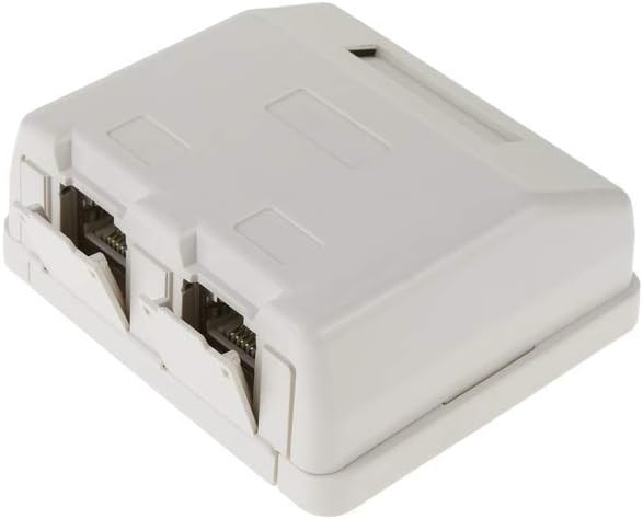 BeMatik - Caja de superficie de 2 RJ45 Cat.6 FTP: Amazon.es: Informática