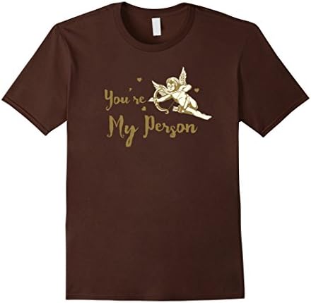 Men's You're My Person Always Valentine Shirt Large Brown
