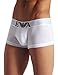 Emporio Armani Men's Cotton Stretch Trunk, White, Small